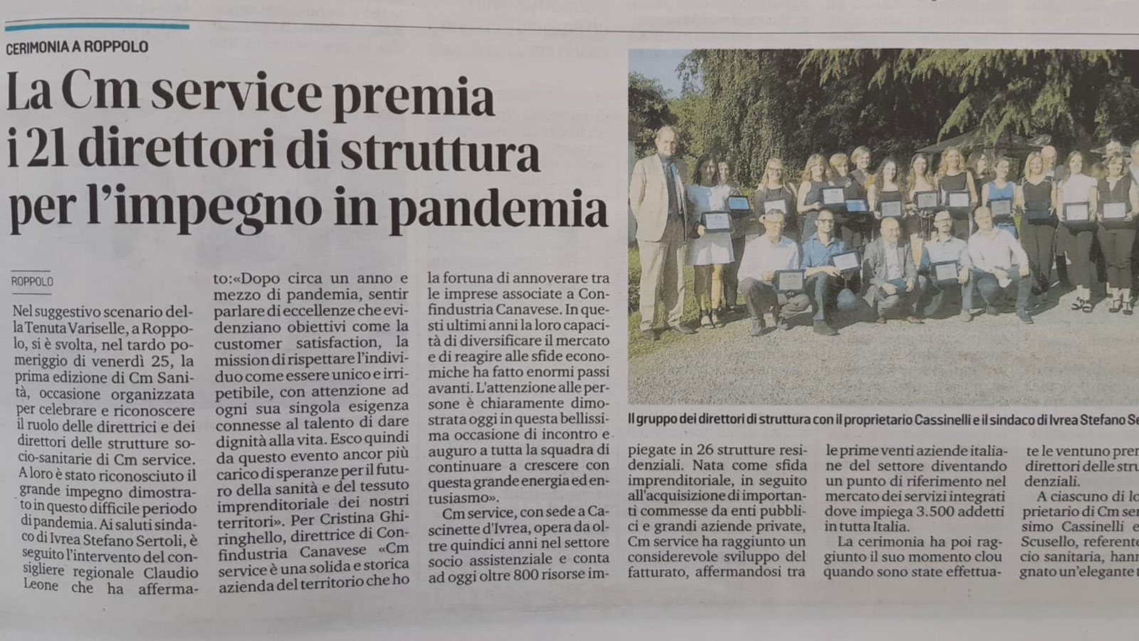 CM Service Sole 24 ore
