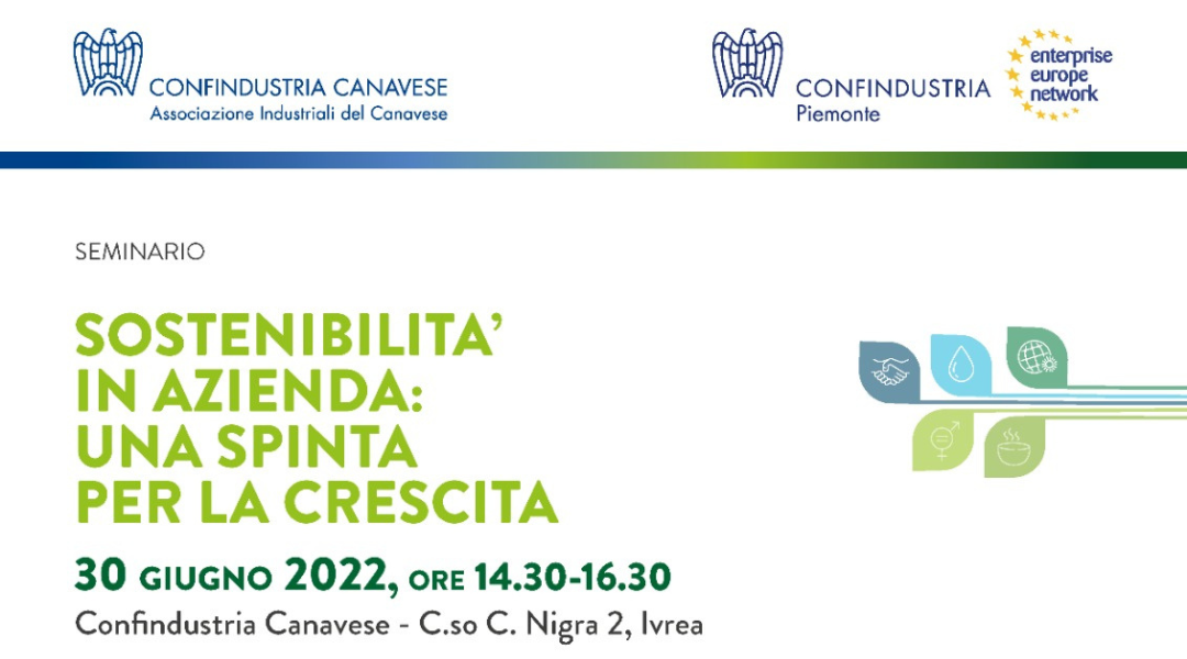 CM Service partecipa all’evento di Confindustria Canavese “Sostenibilità in azienda”